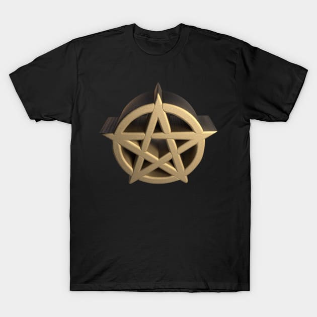 3D Pentagram - Sand2 T-Shirt by 3DMe